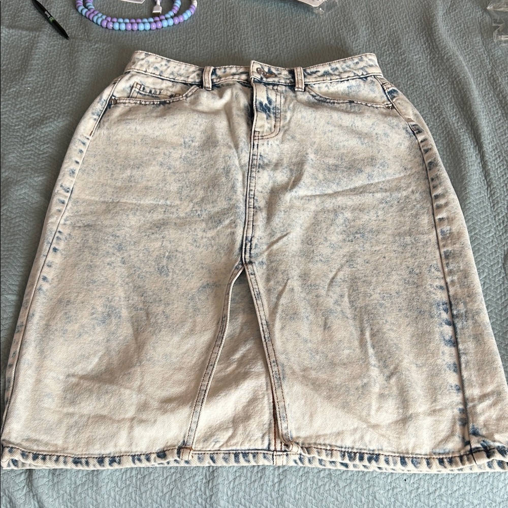 Wild Fable Cream Denim Pencil Skirtsize 6 nwot